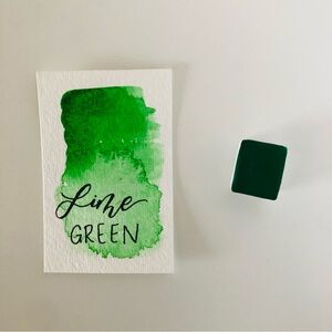 Handmade Watercolor Paint - Lime Green